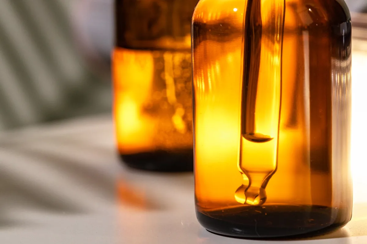 Cannabis tincture bottles